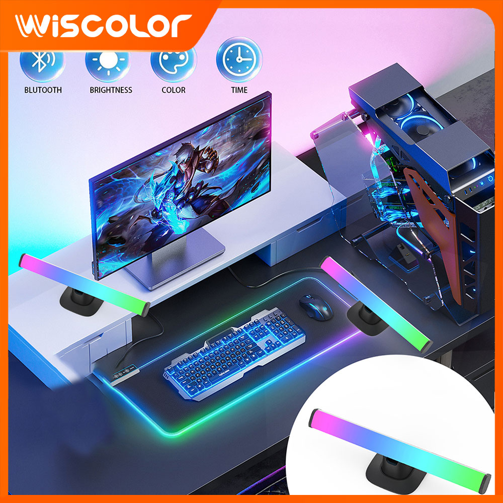RGB LED Lights Bar Bluetooth S - Desk Setup With Tv review and price
