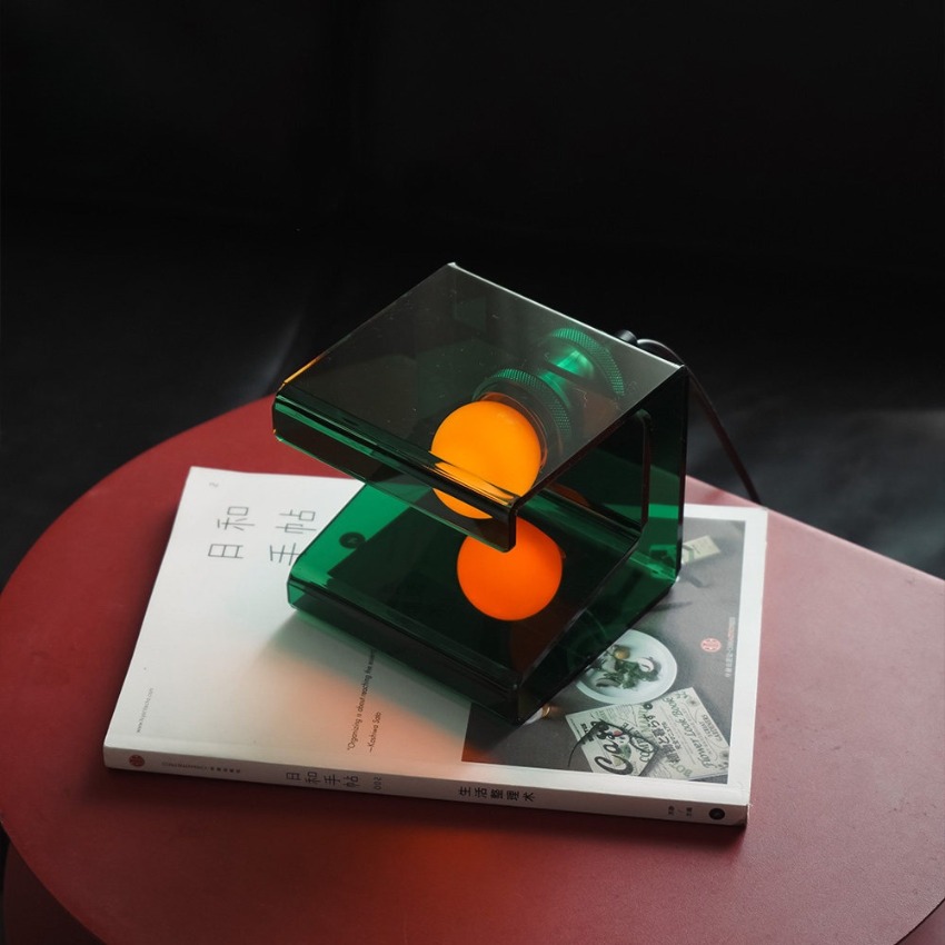 Modern Acrylic Cube Table Lamp - Desk Setup Minimalist review and price