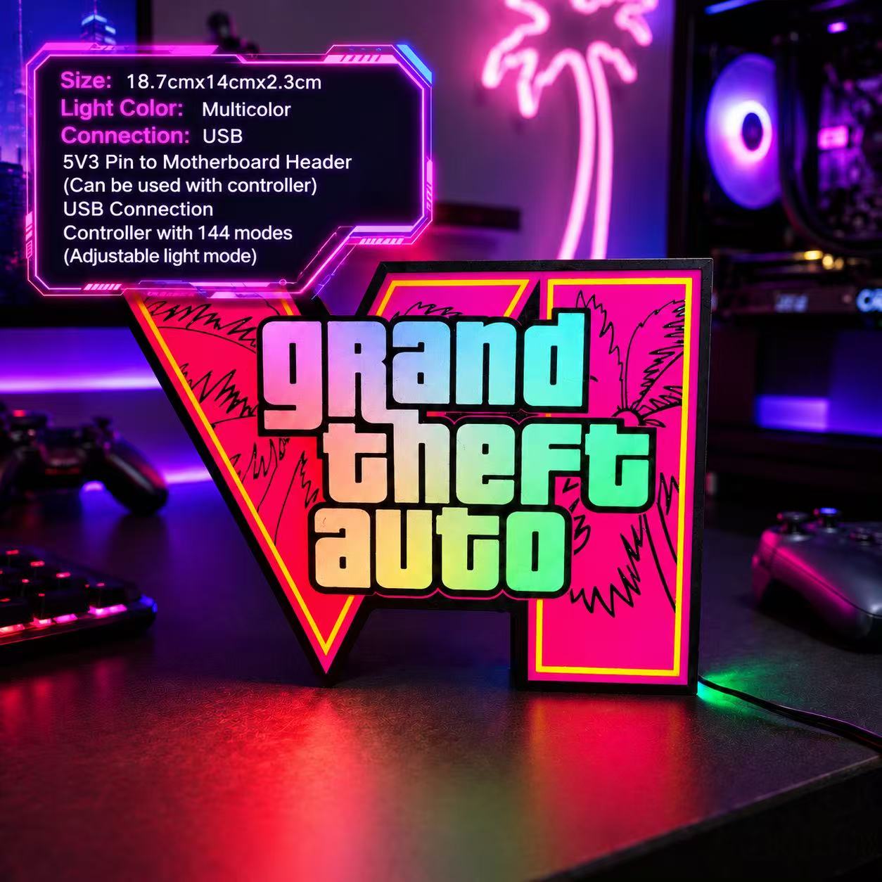 2026 New GTA 6 Horizon Ambient - Desk Setup Lamp review and price