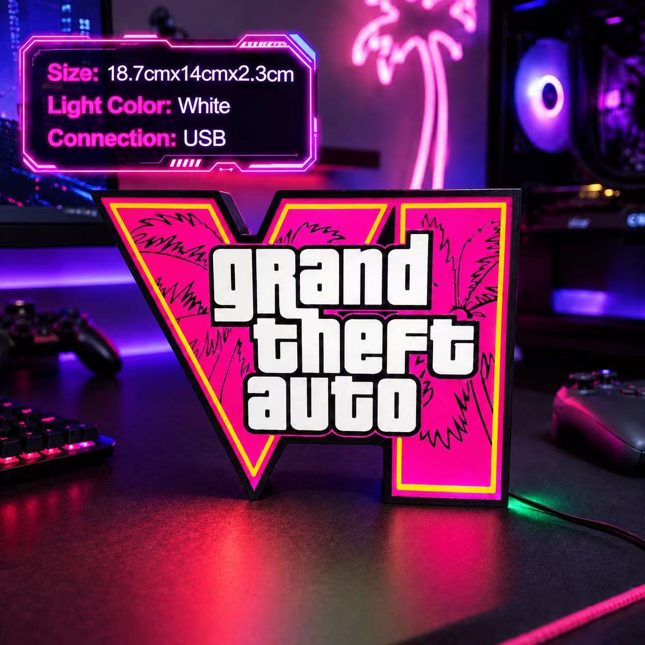 2026 New GTA 6 Horizon Ambient - Desk Setup Lamp review and price