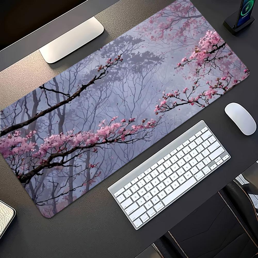 Plum Blossom Ink Art Extended  - Desk Setup Pc And Laptop review and price